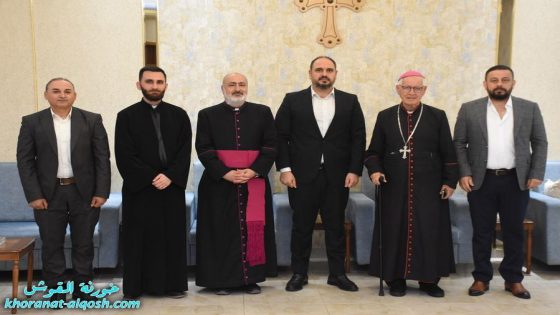 مطرانية ألقوش تستقبل النائب كلدو أوغانا لبحث واقع واحتياجات المكون المسيحي في سهل نينوى