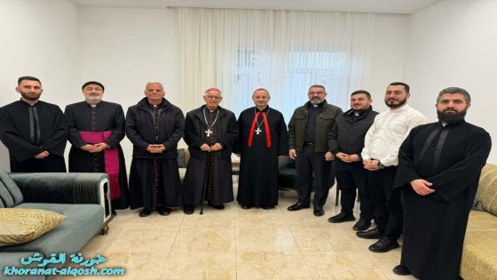 اجتماع كهنة أبرشية القوش مع المدبّر البطريركي لمناقشة برنامج أعياد القيامة